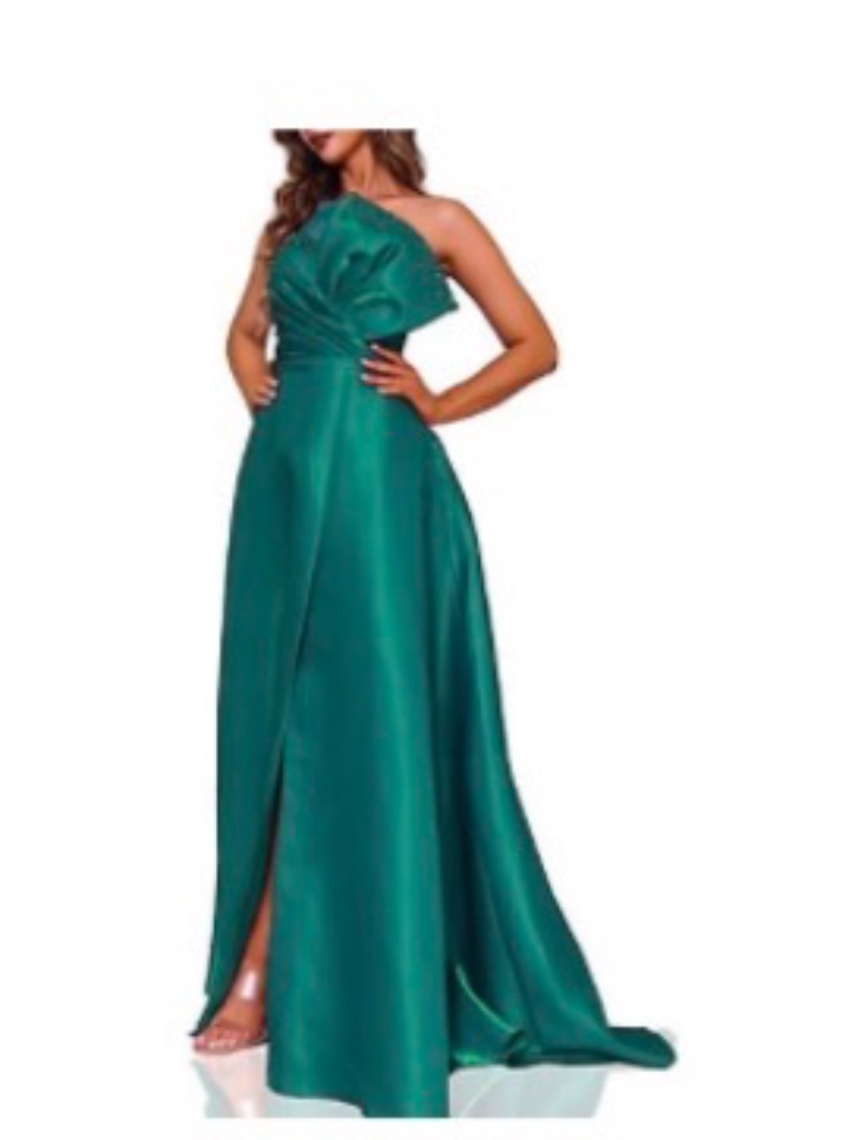 Terani Couture Green Strapless Ball Gown - Brand New